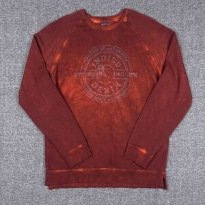 PRPS Sweater Mens XL Burgundy Tie Dye Logo Crewneck Pullover Graphic Cupid Skate